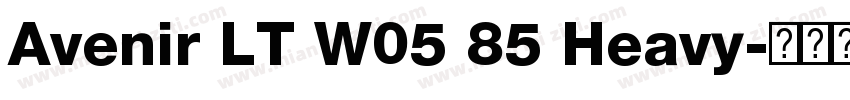 Avenir LT W05 85 Heavy字体转换